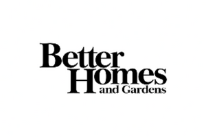 Better Homes and Gardens Logo in black text on a white background