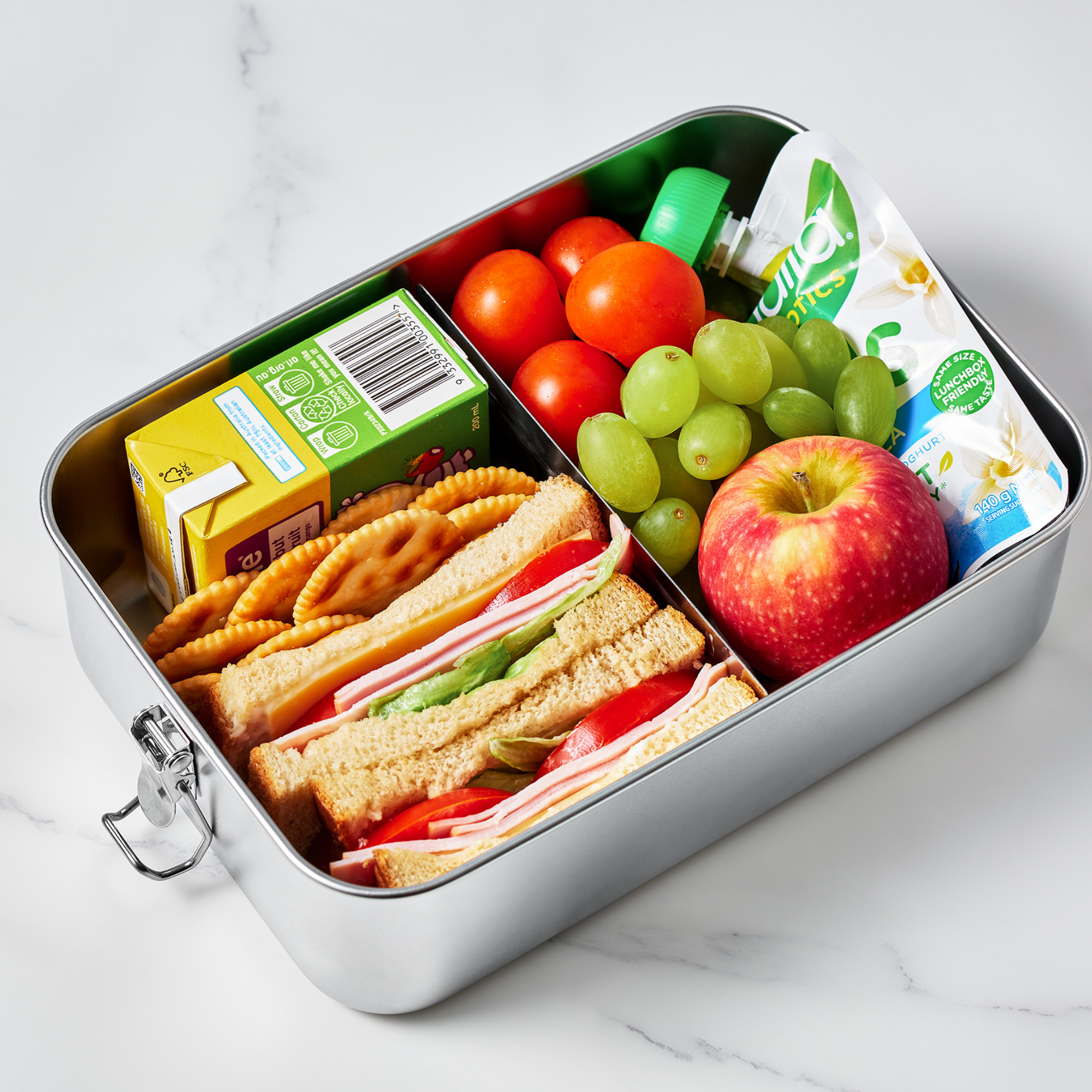 Extra Large Stainless Steel Lunch Box 2400ml