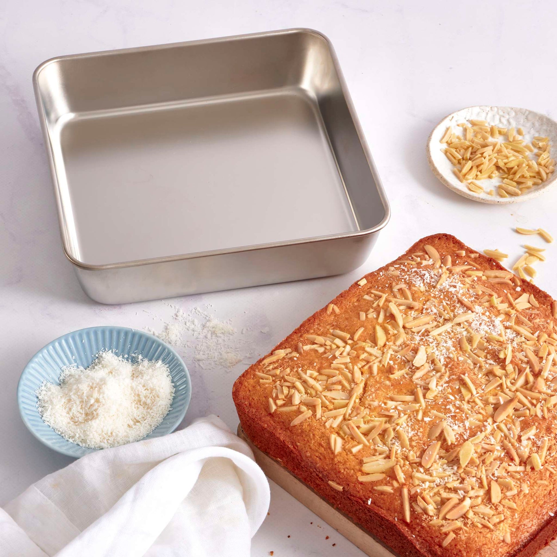 Square Stainless Steel Cake Tin