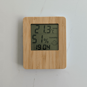 Bamboo Digital Hygrometer Temperature and Humidity Meter