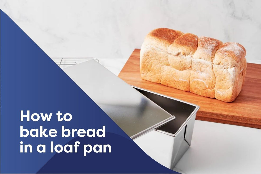 Image of bread baked in bread pan