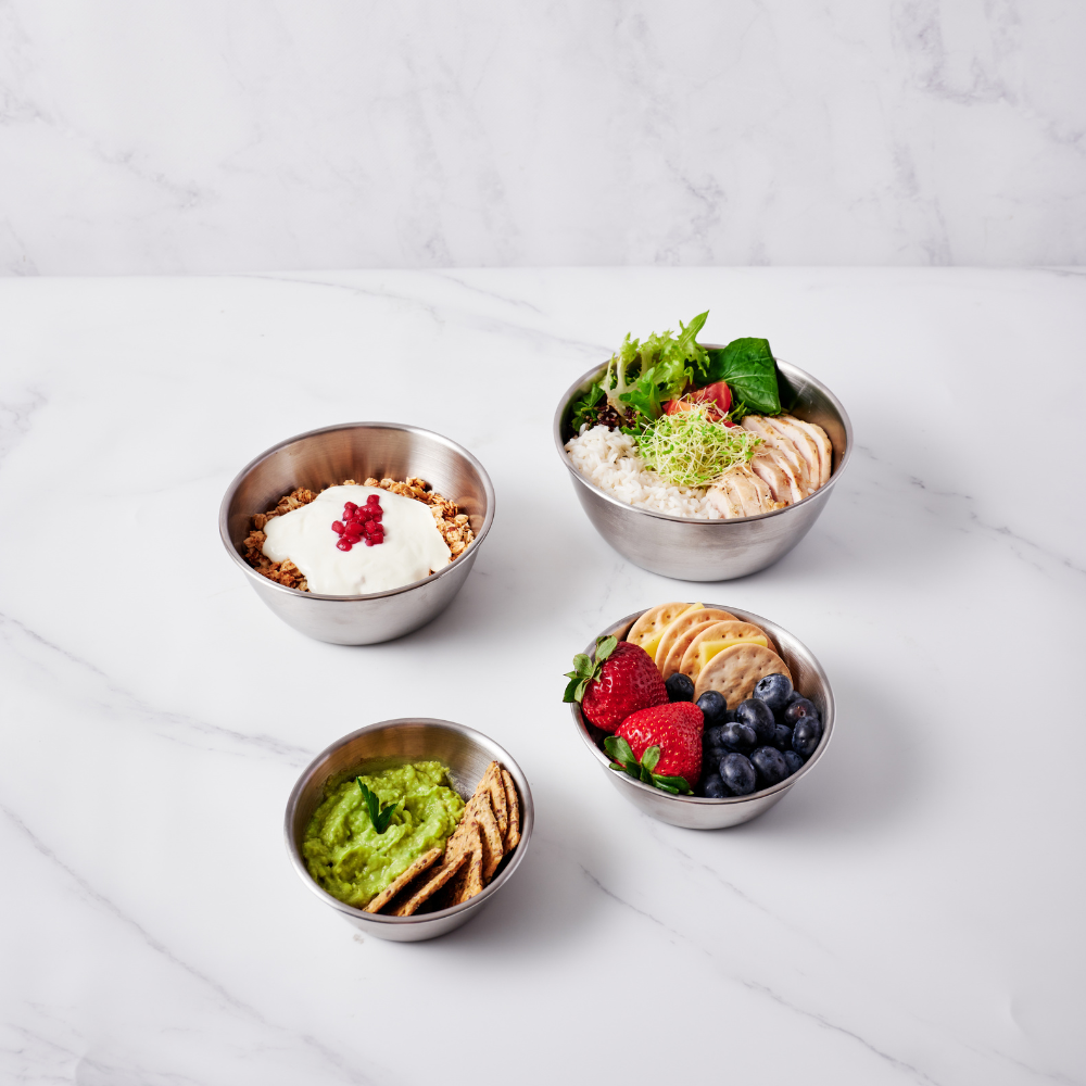 10cm Stainless Steel Bowl - Round Edge