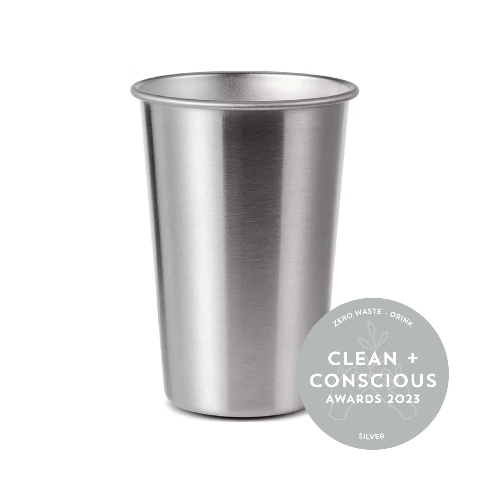 2023 Clean + Conscious Awards Silver Award on Stainless Steel Cup