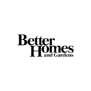 Better Homes and Gardens Logo in black text on a white background