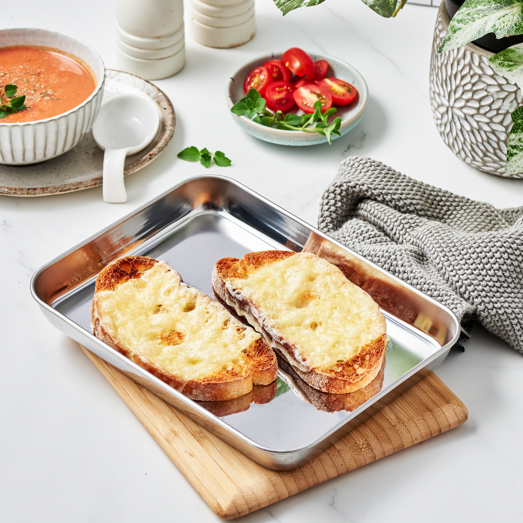 Mini stainless steel oven tray