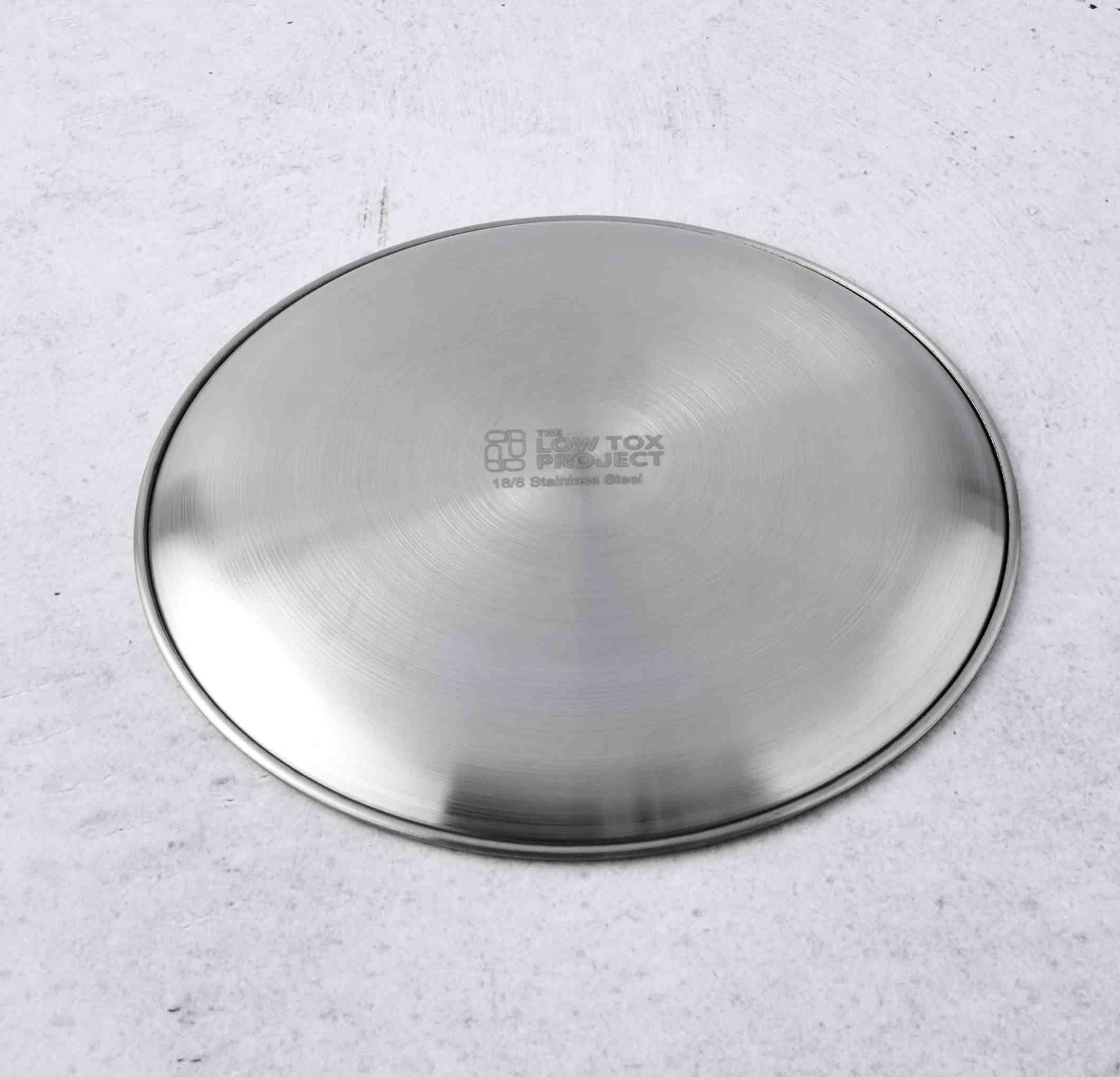 20cm Stainless Steel Kids Plate