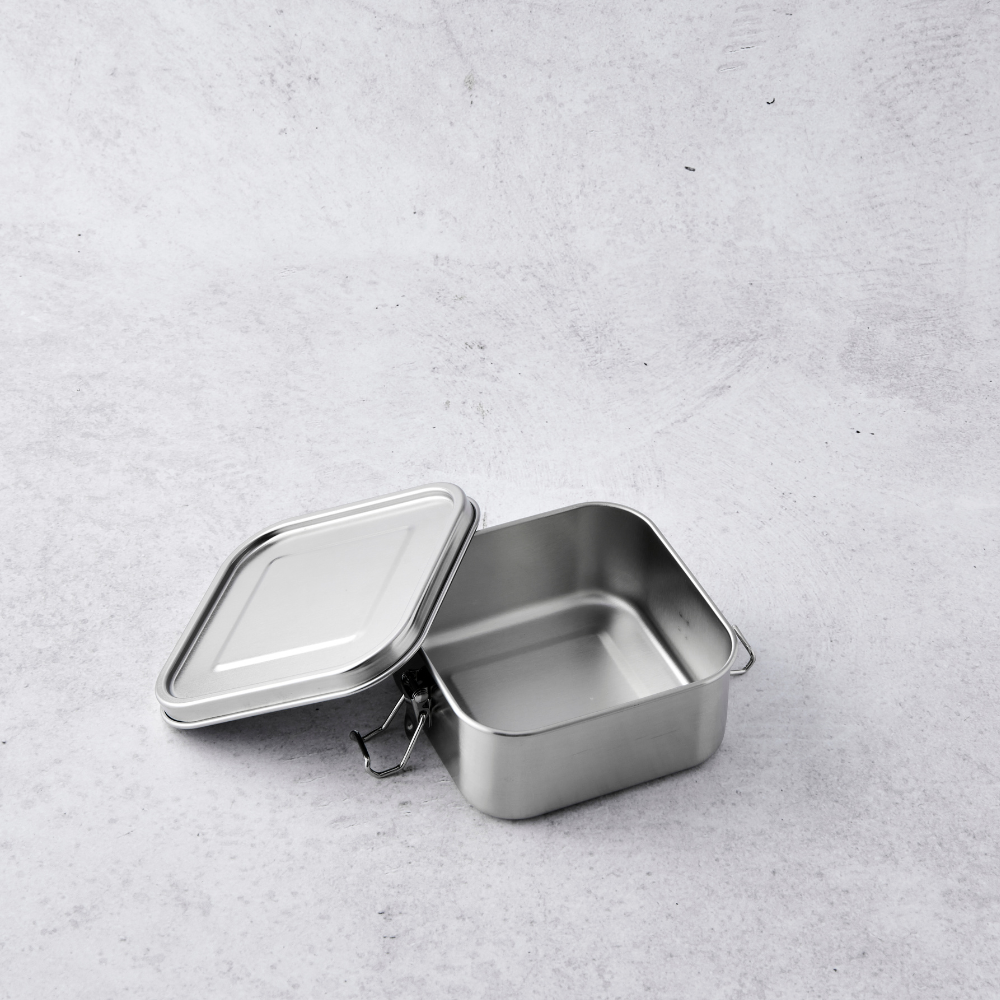 Small Square Stainless Steel Lunch Box 740ml