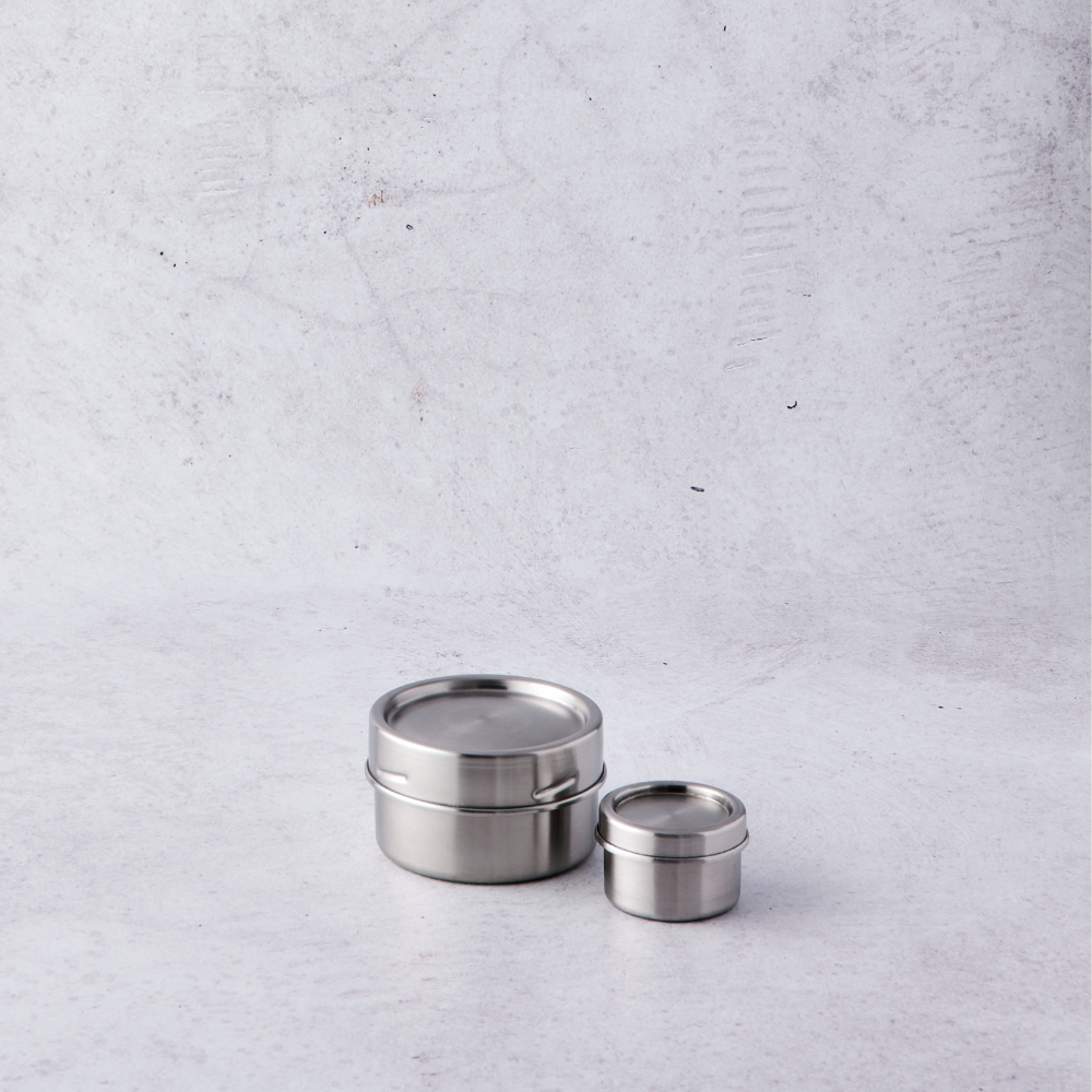 Medium Round Stainless Steel Container 250ml