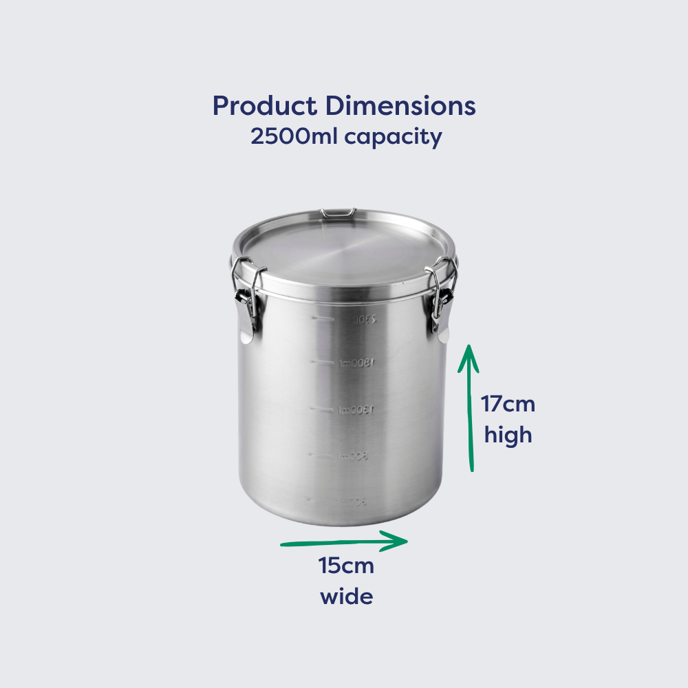 Stainless Steel Canister 2500ml