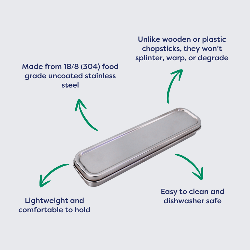 Stainless Steel Single Set Cutlery in Tin