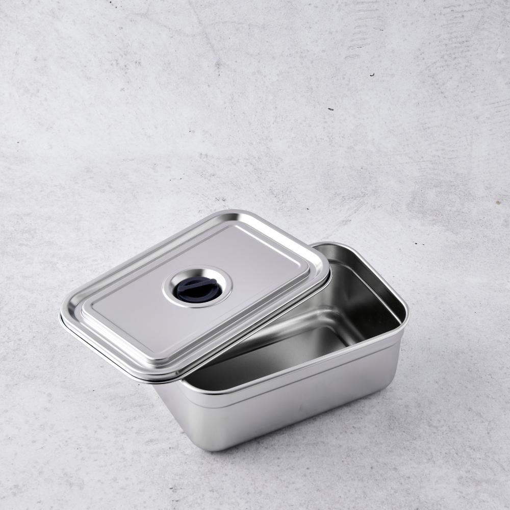 Stainless Steel Container with Silicone Vent 1600ml