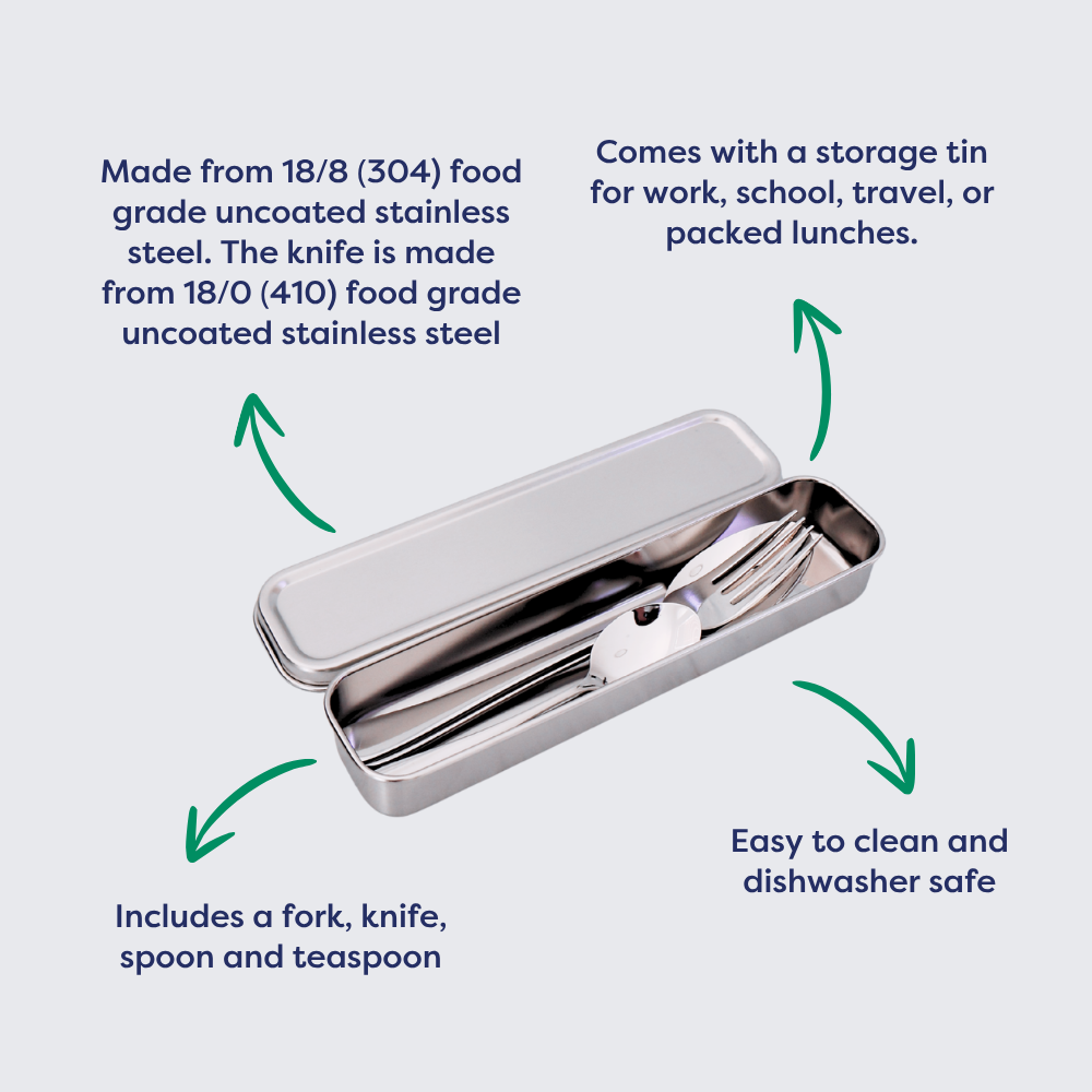 Portable stainless steel chopsticks for waste-free dining