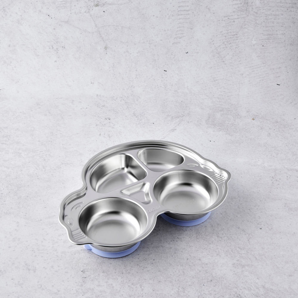 Stainless Steel Divided Car Plate with Suction