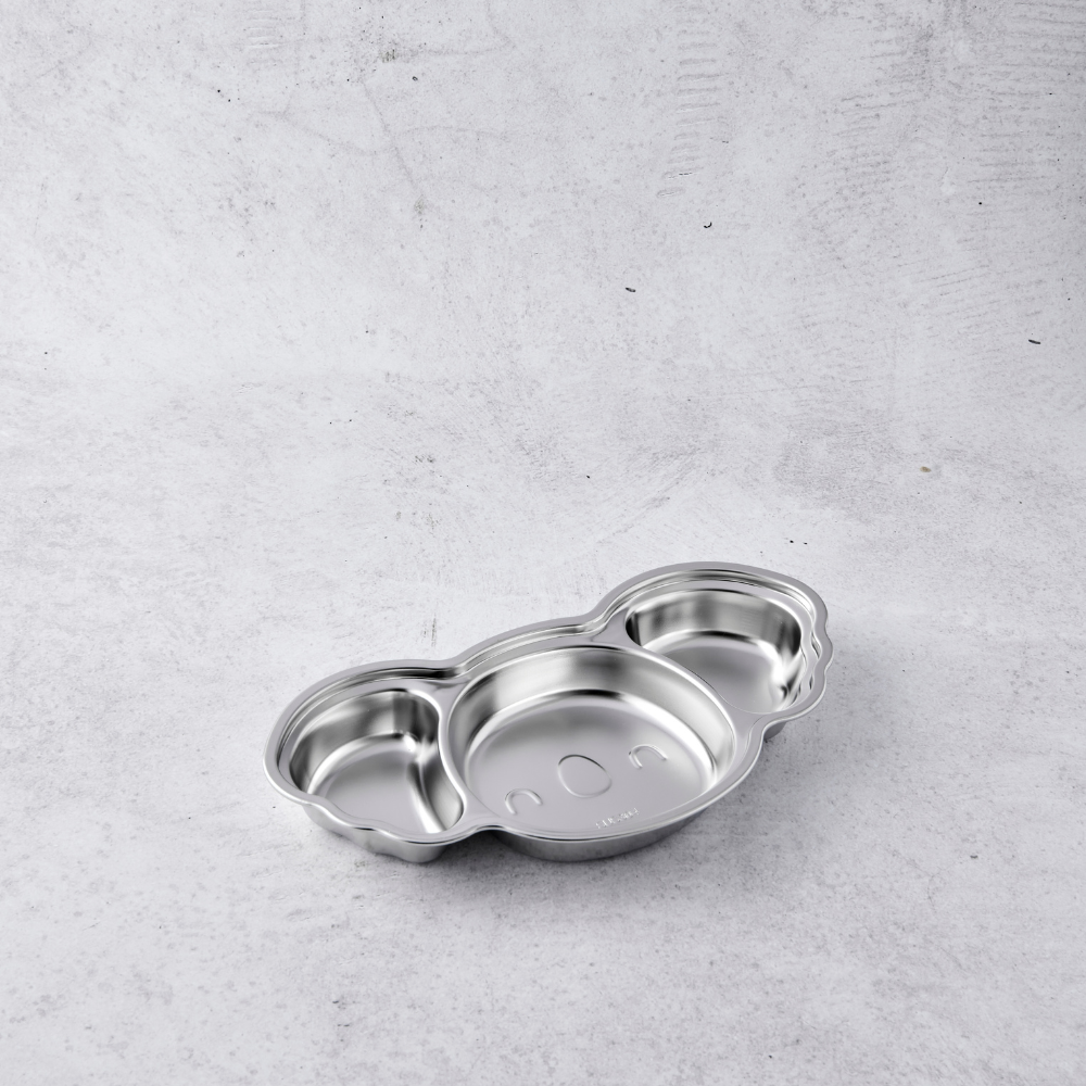 Stainless Steel Divided Koala Plate