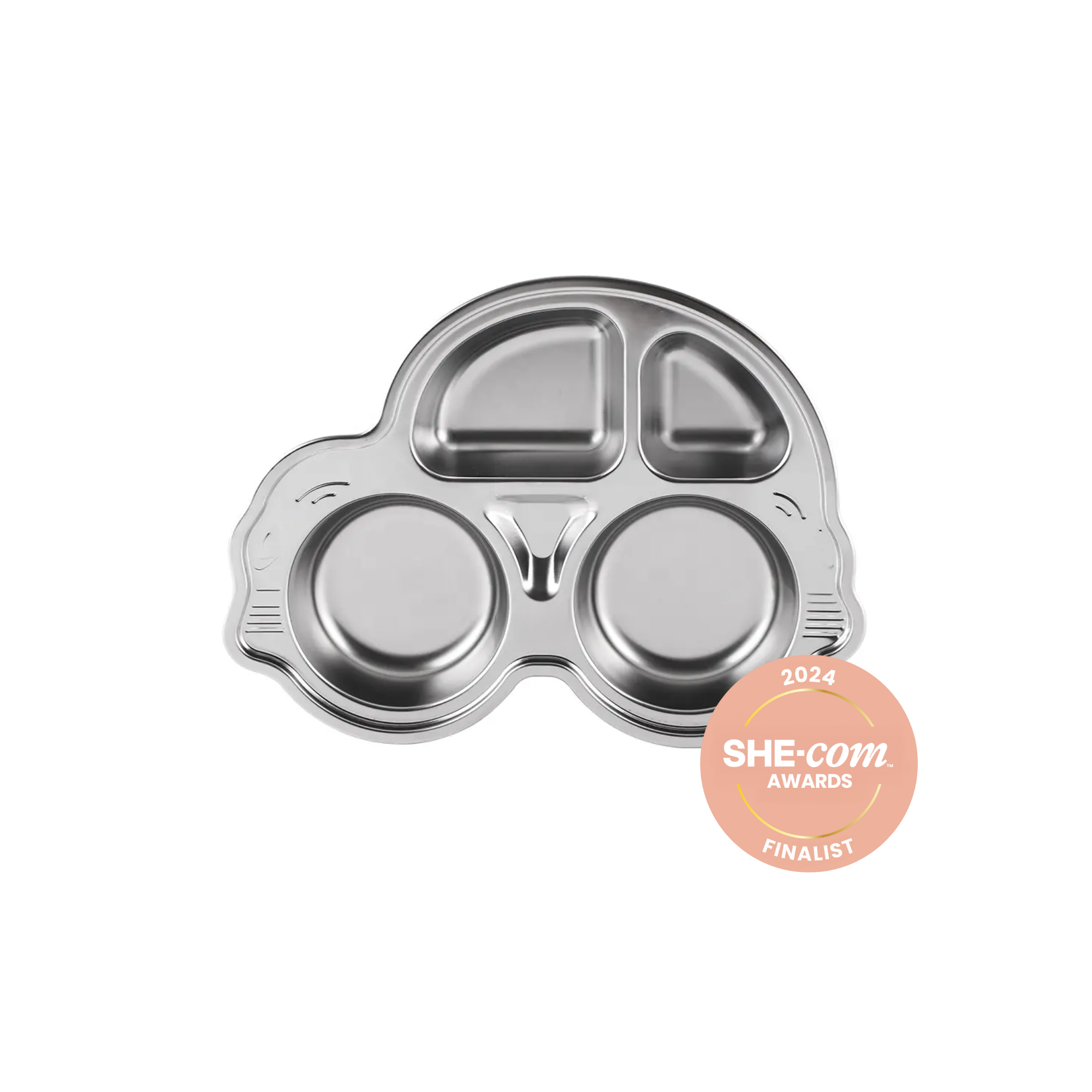 Stainless Steel Divided Car Plate with Suction