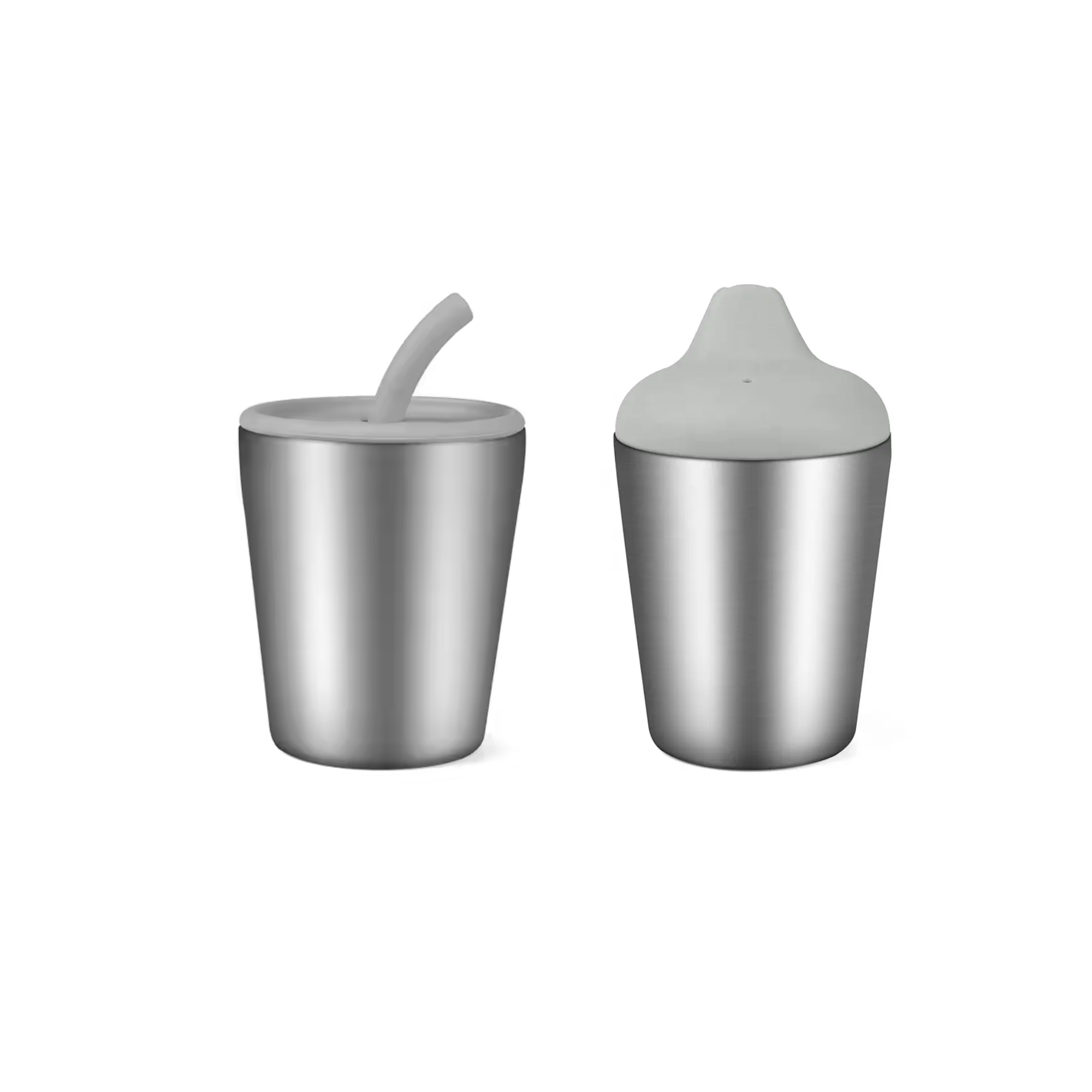 Stainless Steel Double walled 250ml cup - Sip and Straw top
