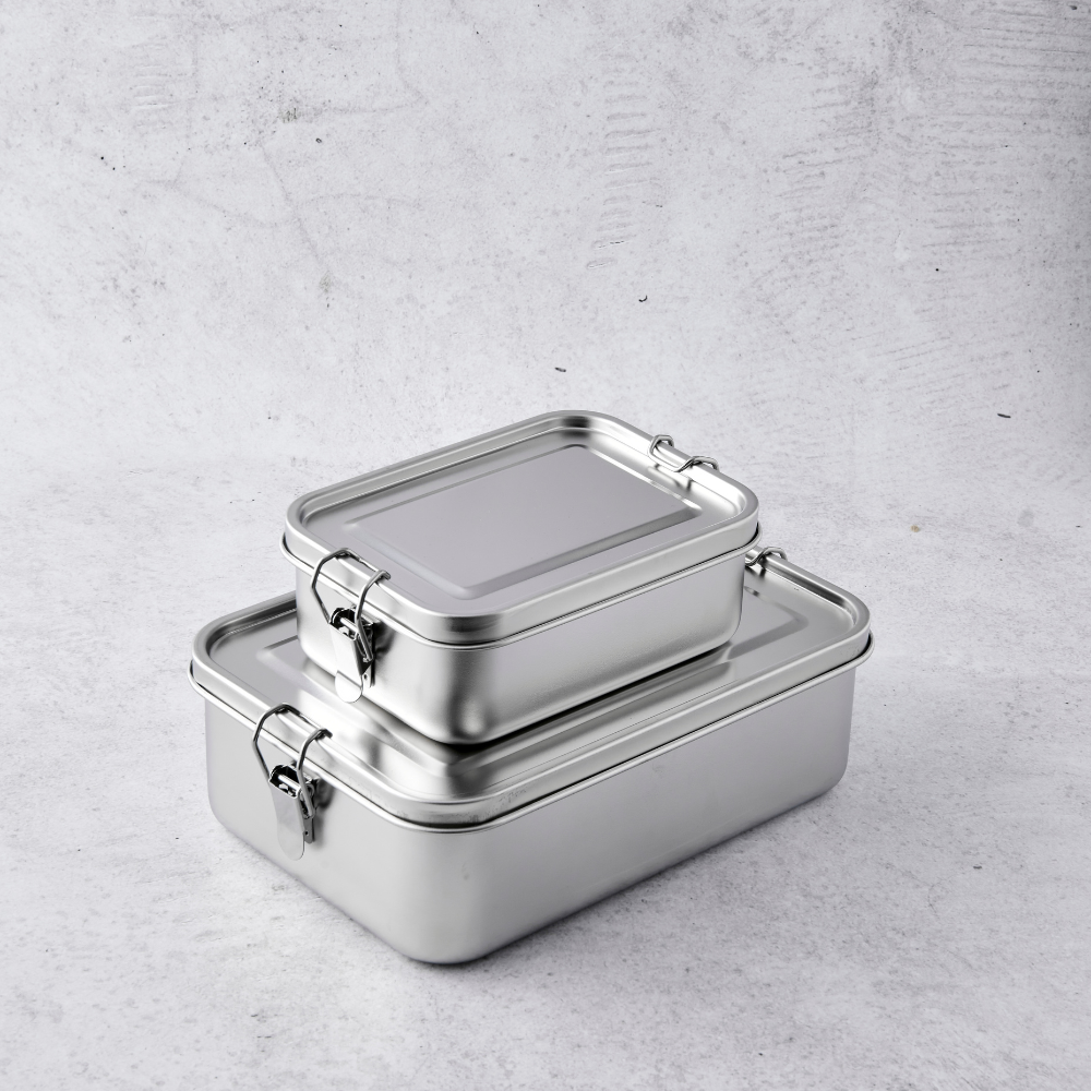 Extra Large Stainless Steel Lunch Box 2400ml