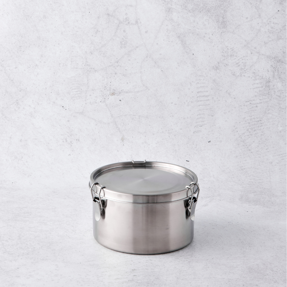 Stainless Steel Lunch Box Round 1800ml