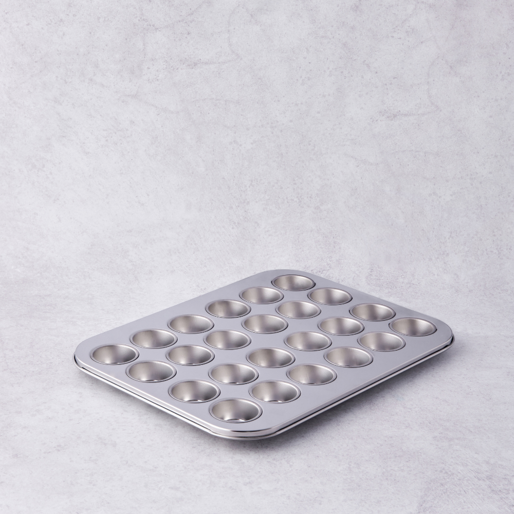Stainless steel mini muffin pan