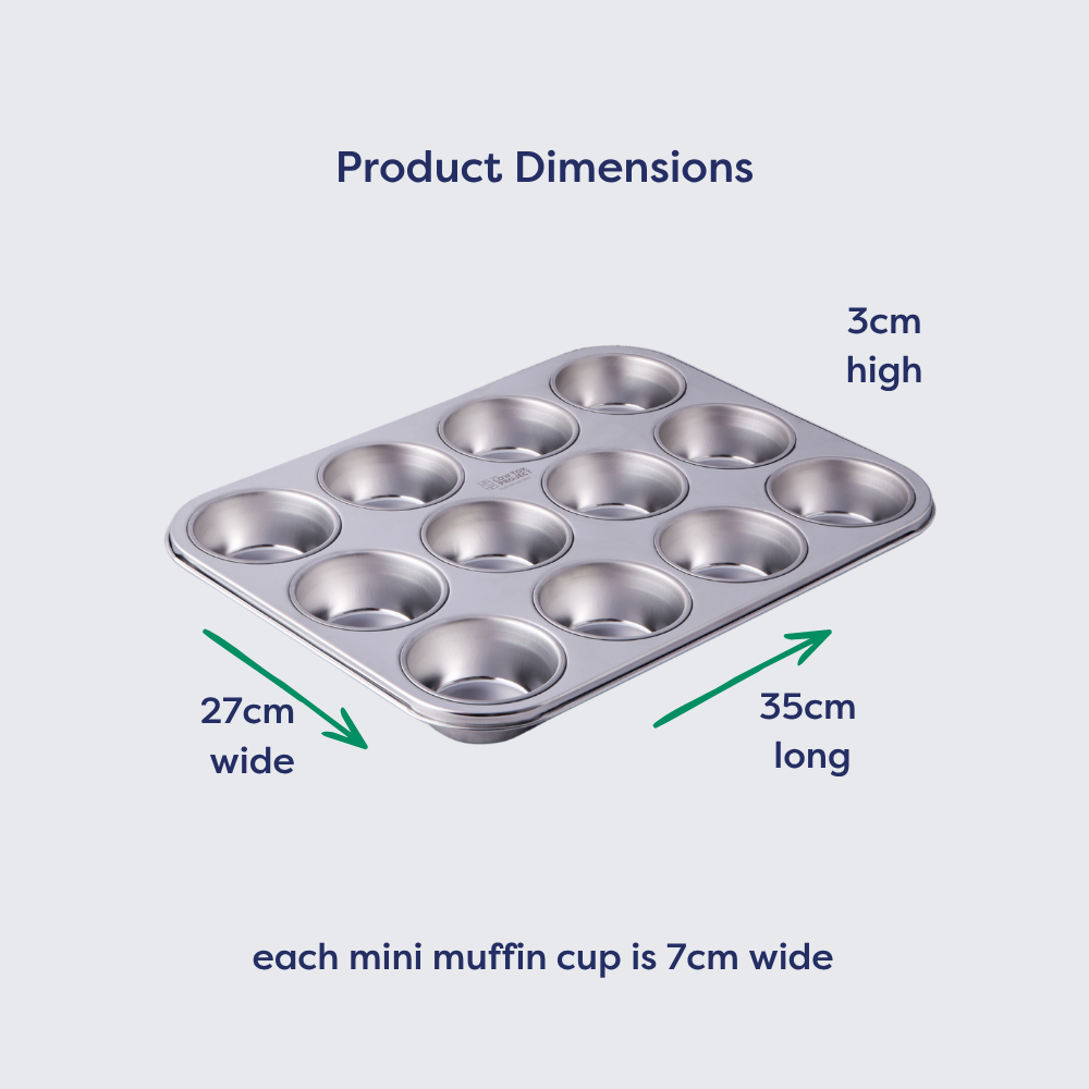 Stainless Steel Muffin Pan 12 cup