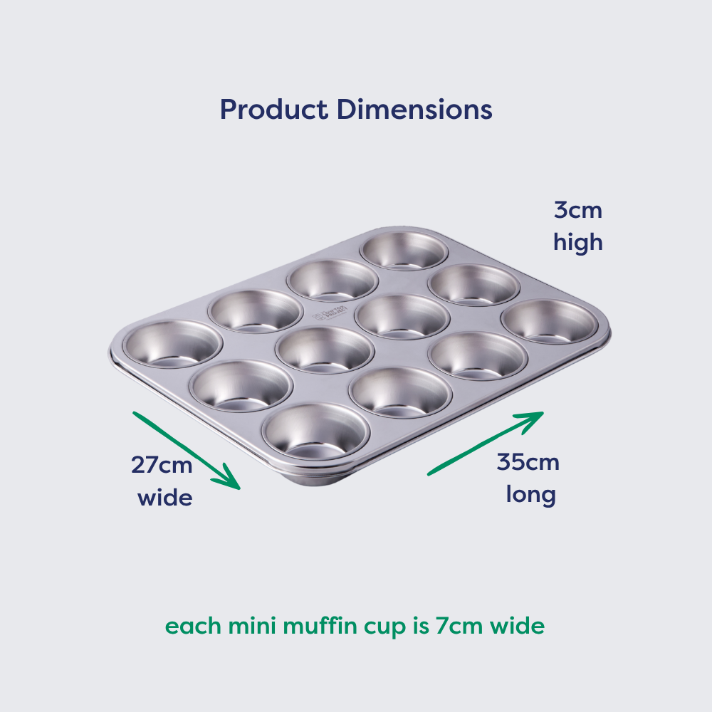 Stainless Steel Muffin Pan 12 cup