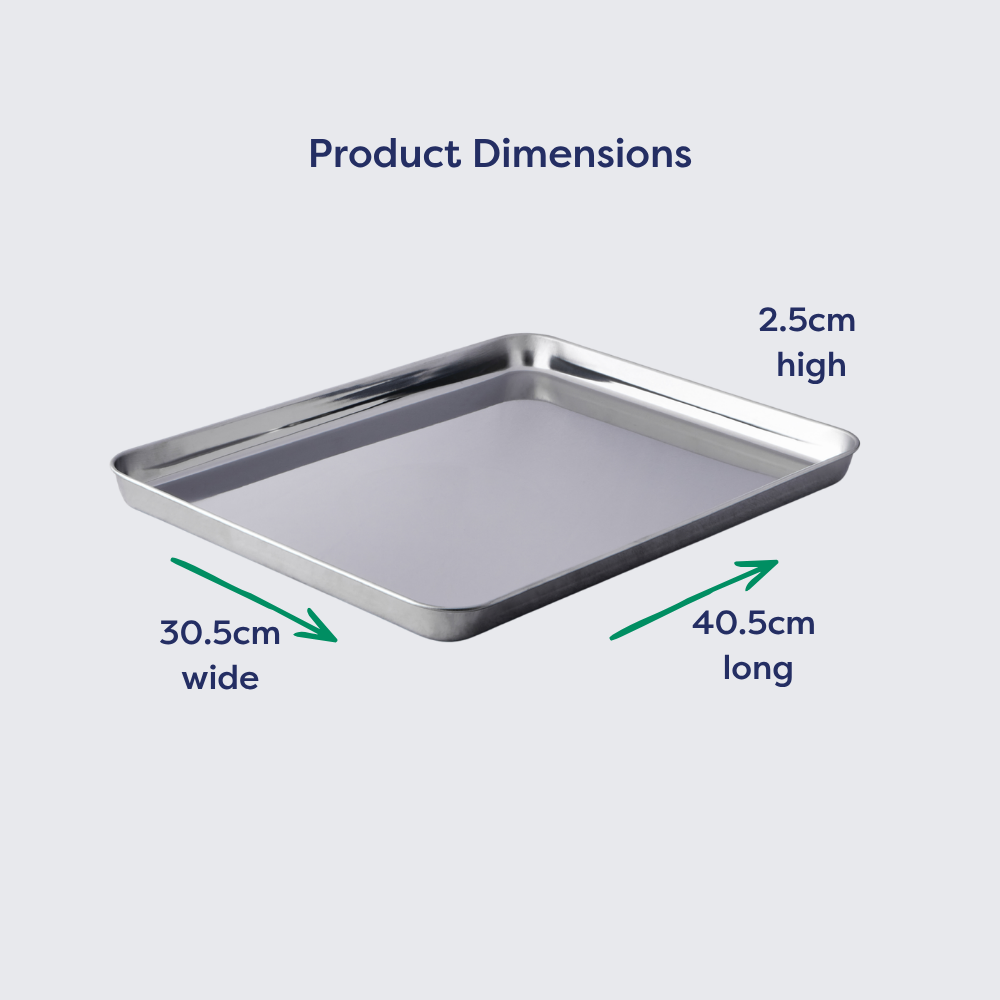 Stainless Steel Oven Tray 18/8