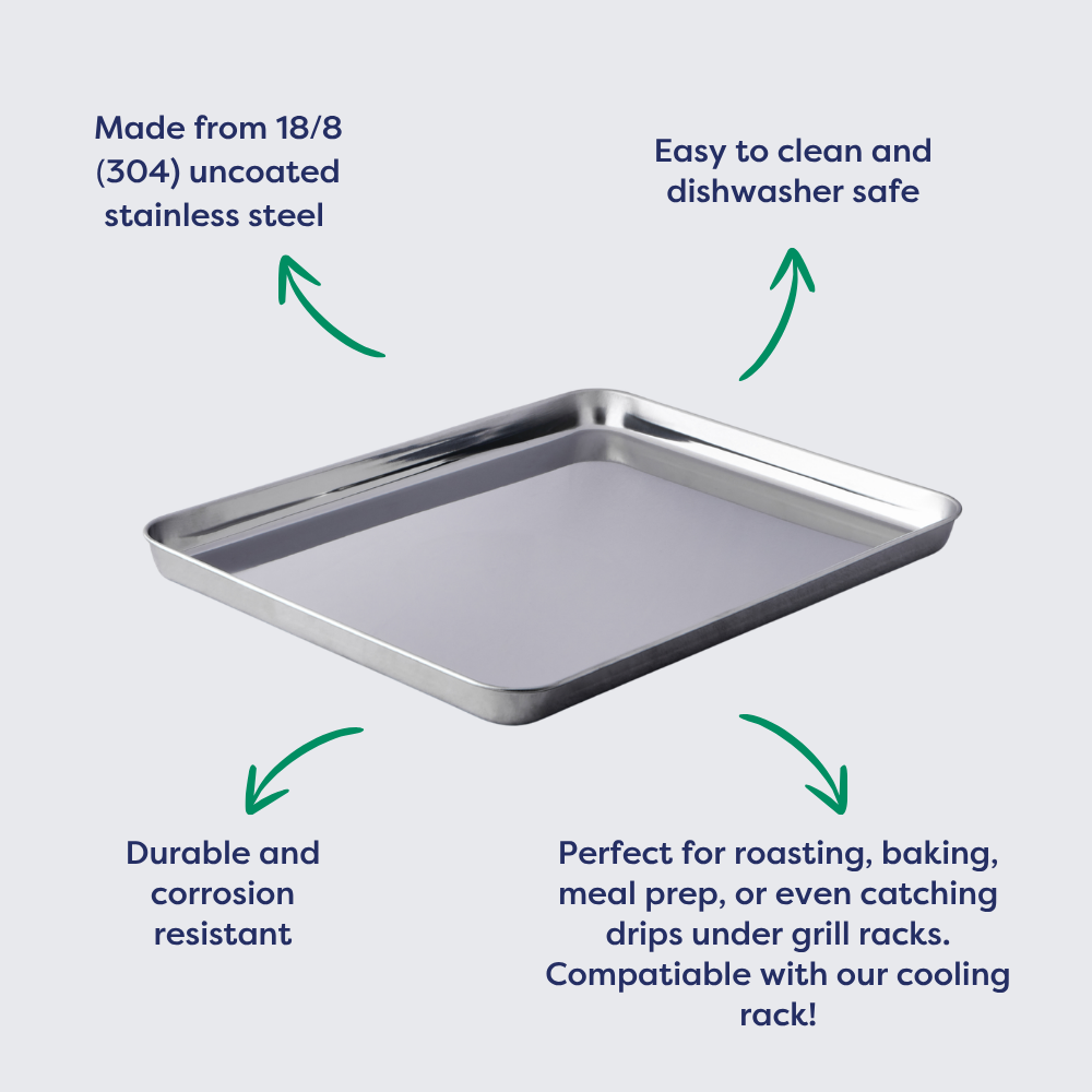 Stainless Steel Oven Tray 18/8