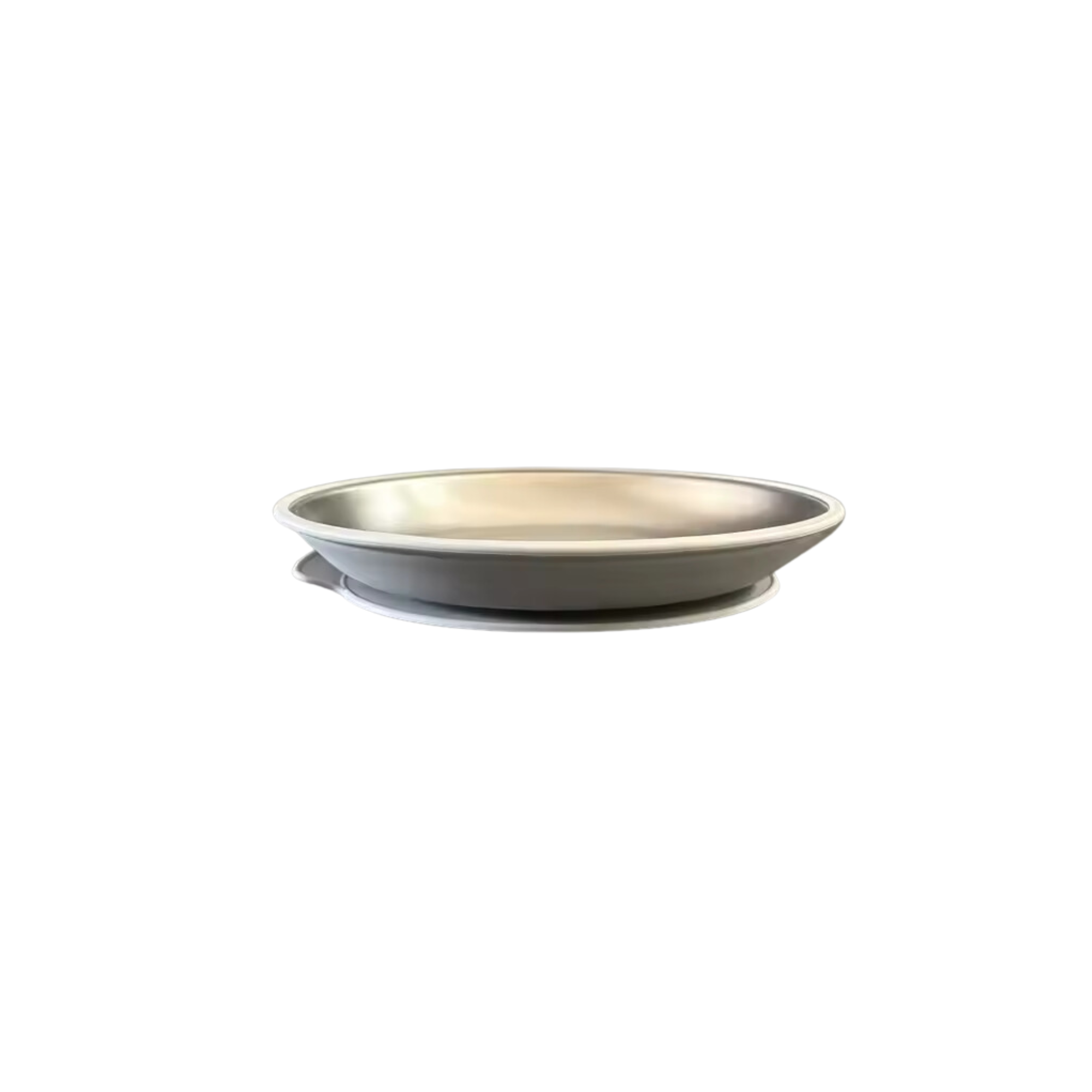 Stainless Steel Round Plate with Suction