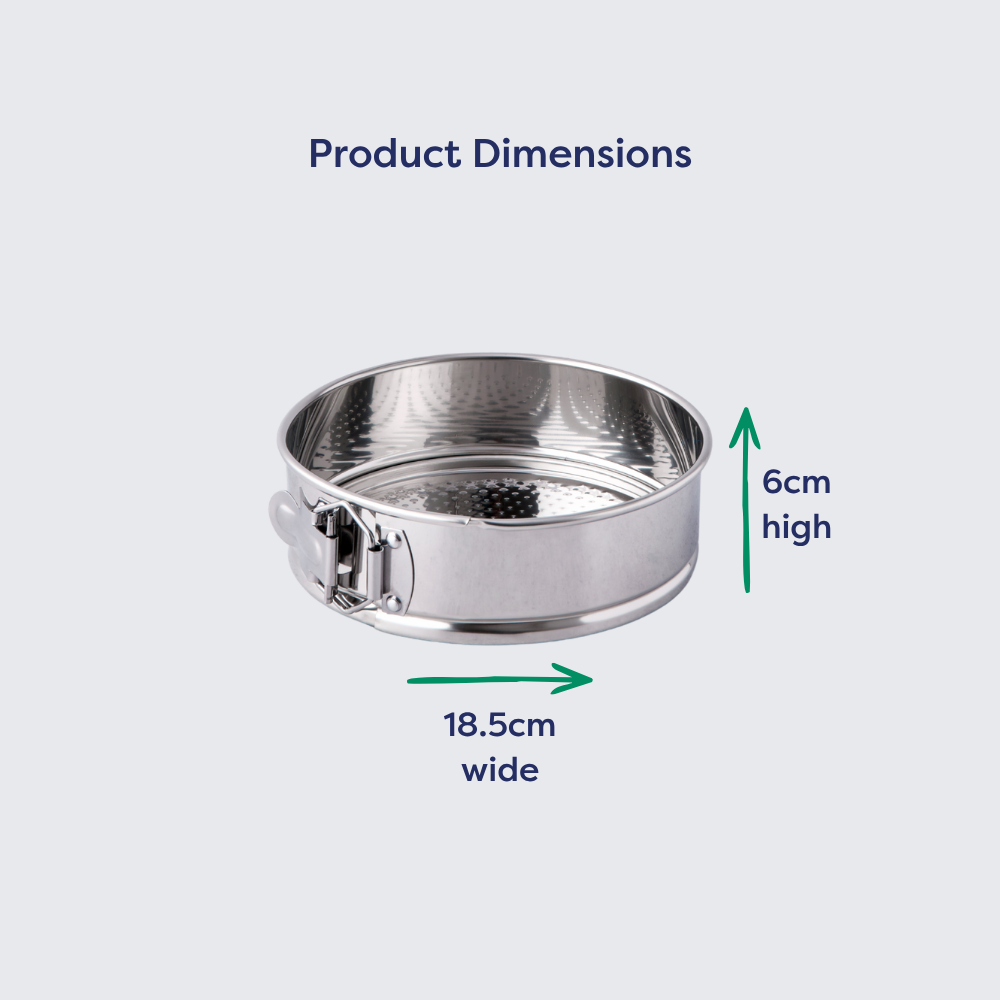 Stainless Steel Round Spring Cake Tin 7"