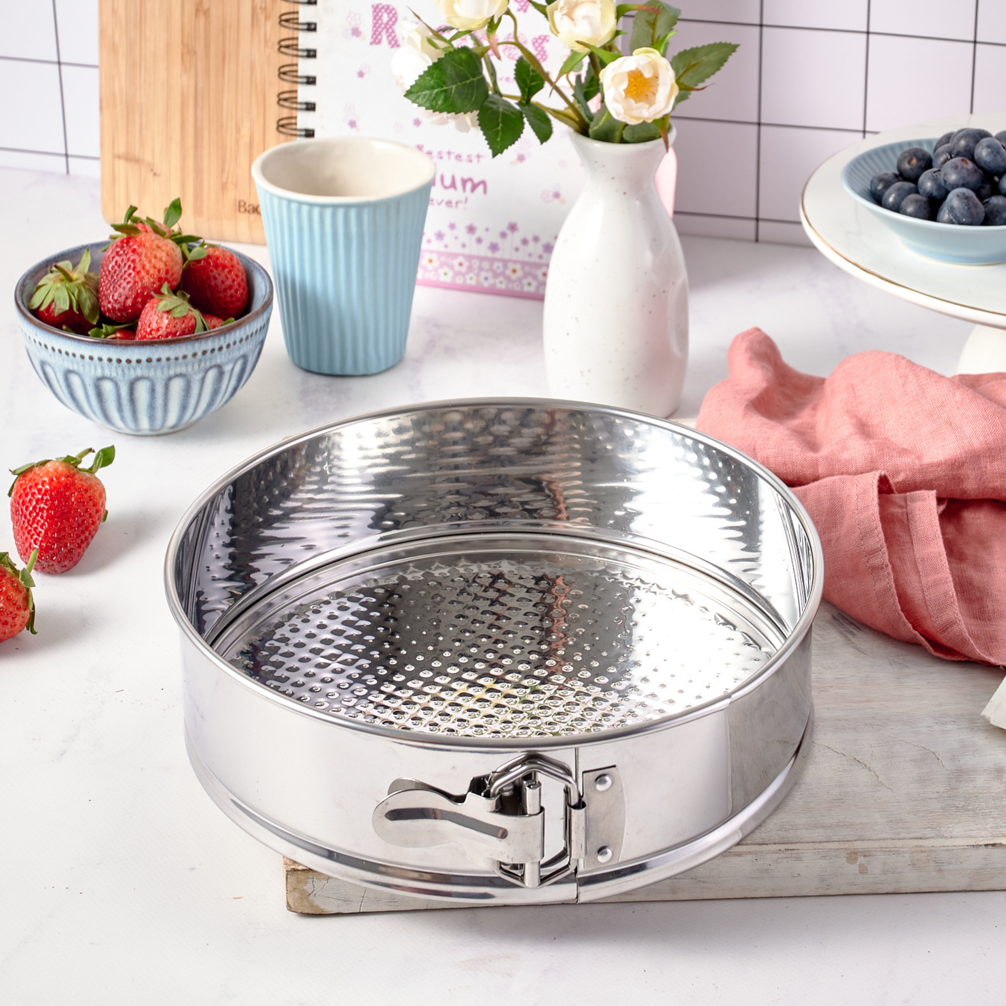 Stainless Steel Round Spring Cake Tin 9"