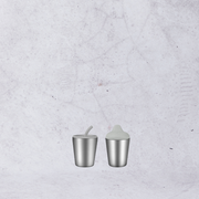 Stainless Steel Double walled 250ml cup - Sip and Straw top