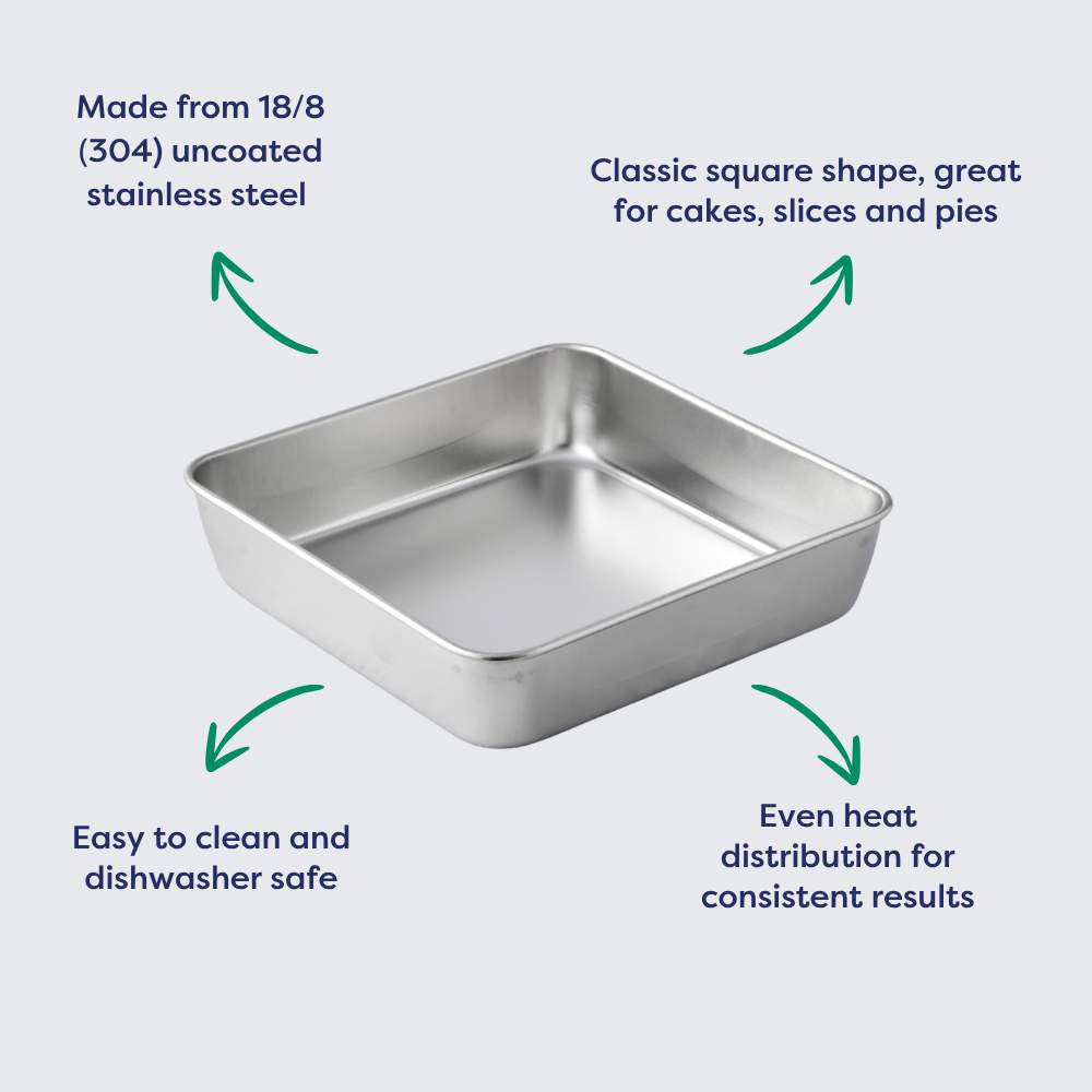Stainless Steel Square Cake Tin