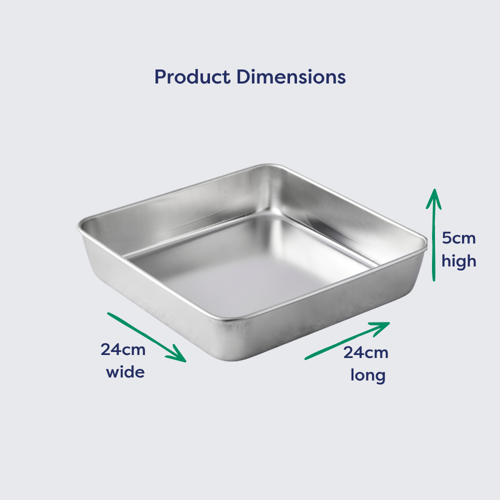 Stainless Steel Square Large Cake Tin