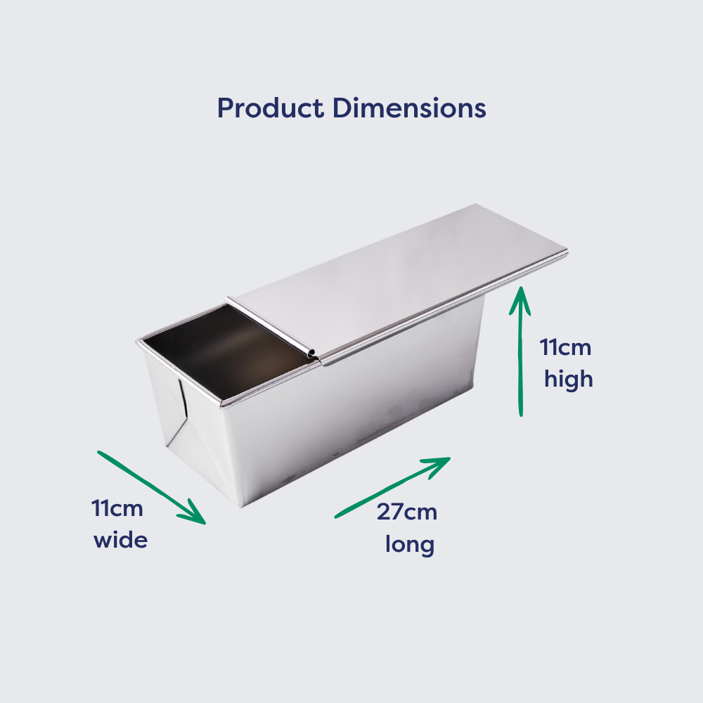 Stainless Steel Pullman Bread Pan with Lid