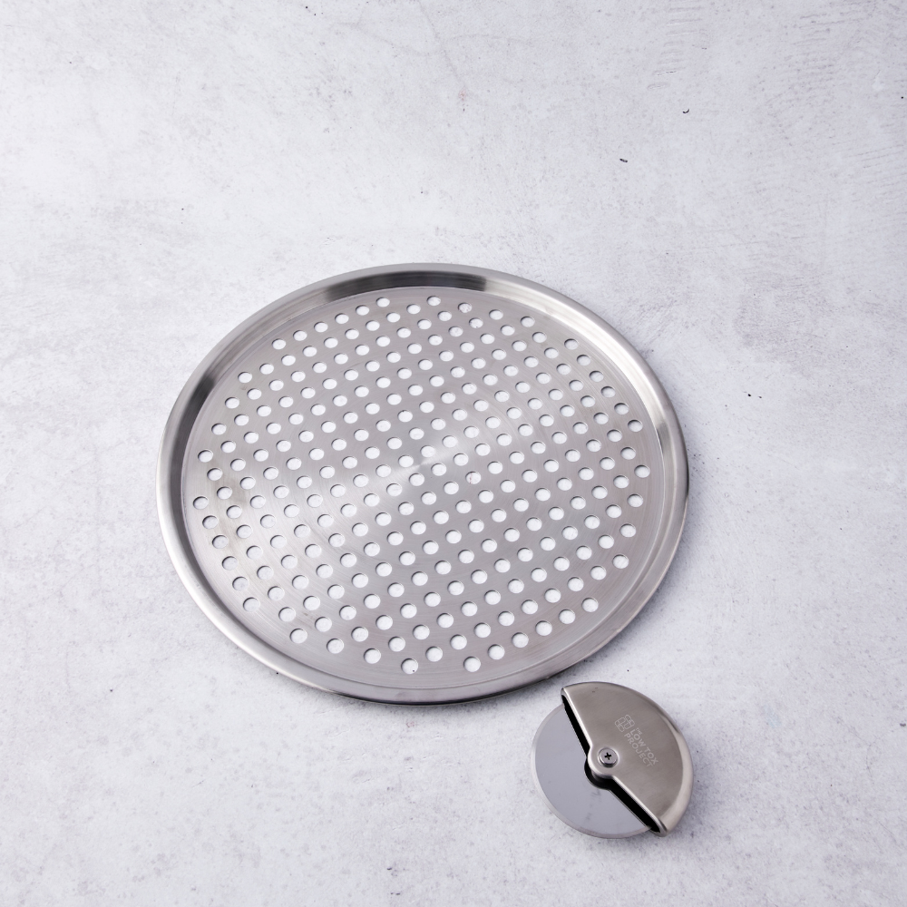 Stainless Steel Pizza Pan with Holes