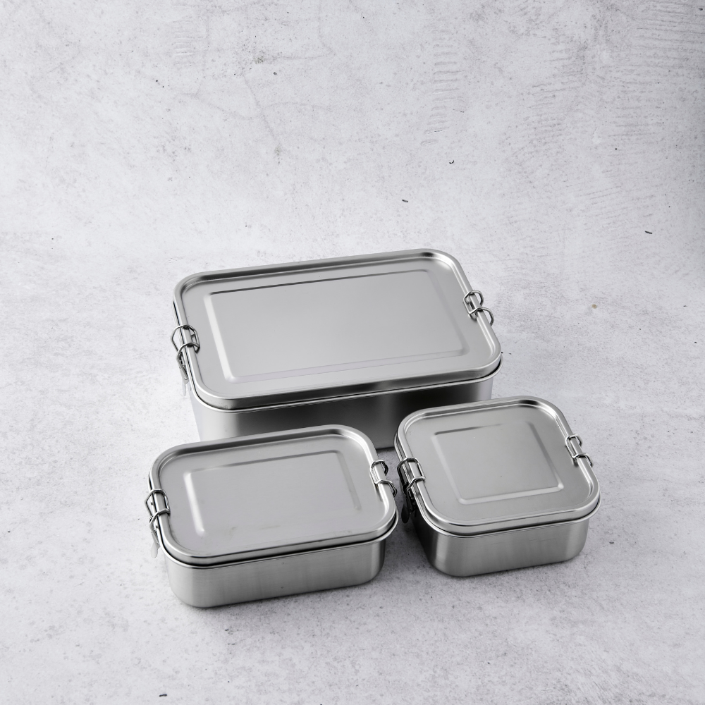 Extra Large Stainless Steel Lunch Box 2400ml