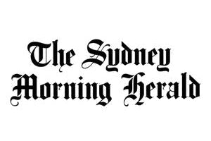 Logo of The Sydney Morning Herald on a white background